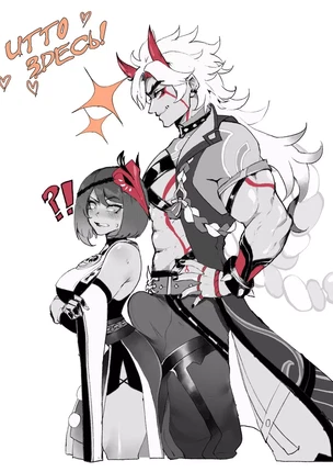 Хентай порно комиксы Genshin Impact: Итто здесь!